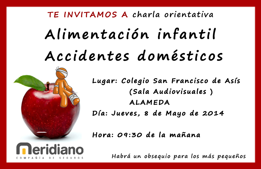 Charla orientativa sobre alimentación infantil y primeros auxilios en Alameda (Málaga)
